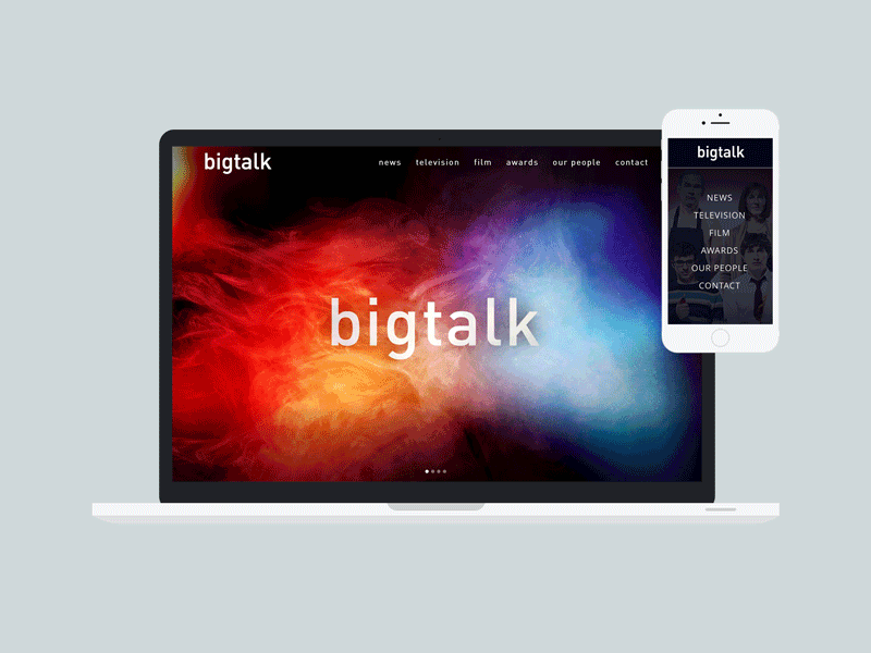 Big Talk Productions - Website Re-Design